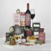 Highland Fayre Mulled Wine Christmas Hamper, 8 Items, Traditional Festive Gift Set with Wine, Tea, Pudding, Cake, Mince Pies and Savoury Snacks view 1