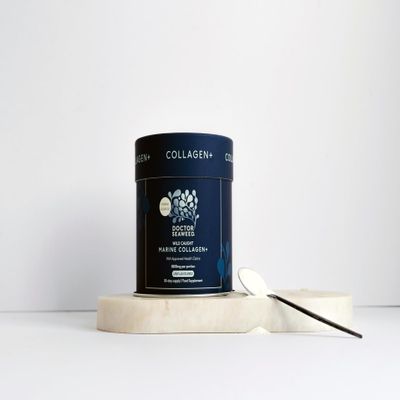 Doctor Seaweed Collagen+, Marine Collagen Powder Peptides with Seaweed, 5g Protein per Serving, MSC-Certified Fish Collagen with Iodine for Skin, Hair and Nail Health
