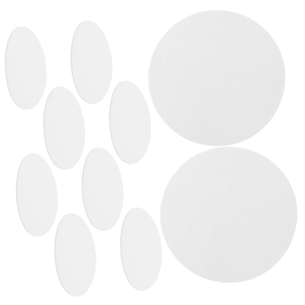 Cabilock 100pcs Food-grade Plant Fibre Moisture Absorbers for Food Storage Quick-absorbing Desiccant for Rice Biscuit and Chip Jars Transparent Round Drying Pads