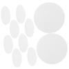 Cabilock 100pcs Food-grade Plant Fibre Moisture Absorbers for Food Storage Quick-absorbing Desiccant for Rice Biscuit and Chip Jars Transparent Round Drying Pads view 1