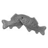 BESTYASH 2pcs Iron Fish Cooking Tool for Vegan Athletes Natural Cast to Reduce Deficiency Risks for Pregnancy and Boy Girl view 1