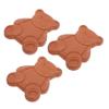 DECOMELODY 3pcs Bear-Shaped Pottery Moisture Remover for Kitchen and Food Storage Containers, Humidity Absorber and Sugar Preservation Tool for Spices and Marshmallows view 1