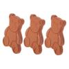 Ipetboom 3pcs Bear-Shaped Terracotta Sugar Saver and Softener Discs for Food Storage Containers, Keeps Snacks and Brown Sugar Fresh Humidifier Function for Kitchen Use view 1