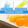 Huakaile 200 Pieces 2.2" x 11" Ice Pop Bags with Zip Seal and Funnel, Non-Reusable Yogurt Freezer Tubes, Clear Freezer Pop Bags for Ice Lolly Juice Fruit Smoothies Cocktail DIY Snacks (400) view 3