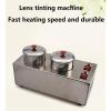 Optical Lens Dyeing Machine, 2 CupsLens Stainless Steel Tinting Equipment, 2 Independent Switches(without Temperature Control), Consistent Colors, for Eyeglasses Processin view 2
