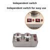 Optical Lens Dyeing Machine, 2 CupsLens Stainless Steel Tinting Equipment, 2 Independent Switches(without Temperature Control), Consistent Colors, for Eyeglasses Processin view 3