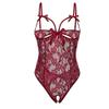 Cocila Garment Lingerie Lace Pajamas Underwear Sexy Women Striptease Outfits (Wine, M) Black Set with Stockings for Sets Naughty Size 14 Red Push Up Bra Womens Outfit Bedroom Bridal Babydoll view 2