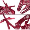 Cocila Garment Lingerie Lace Pajamas Underwear Sexy Women Striptease Outfits (Wine, M) Black Set with Stockings for Sets Naughty Size 14 Red Push Up Bra Womens Outfit Bedroom Bridal Babydoll view 3