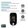 CHIOS Fingertip Pulse Oximeter Blood Oxygen Saturation & Heart Rate Monitor, Accurate SpO2 Finger Clip Oxygen Level Meter with OLED Display for Home, Sports & Medical Use view 2