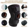 2 PCS Hinged Knee Brace Support for Men & Women, Knee Brace Support, Adjustable Open Patella with Parallel Straps & Dual Side Stabilizers, Comfort for Arthritis, Meniscus Tear, Ligament Injury view 2