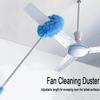 Extendable Ceiling Fan Cleaning Brush, Microfiber Duster Dusting Brush, for Bedrooms, Bathrooms, Kitchens And Living Rooms, Soft Cleaning Tool(Blue) view 3