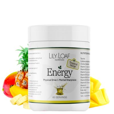 Lily & Loaf Energy Drink Powder, 300g, 60 Servings (Tropical Surge)