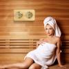 Double Display Wall Mounted Steambath Thermograph and Hygrometer Large Screen F Measurement Fog Immune Wall Mounted Room Dampness Meter view 2