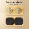 Double Display Wall Mounted Steambath Thermograph and Hygrometer Large Screen F Measurement Fog Immune Wall Mounted Room Dampness Meter view 3
