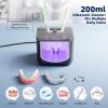 Ultrasonic Retainer Cleaner Machine, Denture Cleaner for Aligners Night Guards Braces Mouth Guards Toothbrush HeadsAll-in-One Dental & Jewelry Cleaner, 45kHz 200ML, Dual Modes view 4