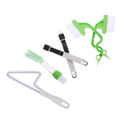 TOGEVAL Window and Sliding Door Track Cleaning Brush with Blind Duster Tool for Air Conditioner Vent Gentle and Versatile Handheld Brushes for Residential and Commercial Use Cleaning of