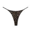 SAKVILSEC Women Underpants Seamless Thong Temptation Underwear High Waist G-String, Brown Leopard, L view 1