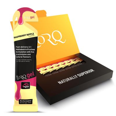 TORQ Running Gels with Electrolytes - 2:1 Maltodextrin: Fructose for Endurance Sports & Optimal Performance | Energy Gels for Running, Cycling & Marathons - 30g Carbs Per Gel | Raspberry Ripple 8