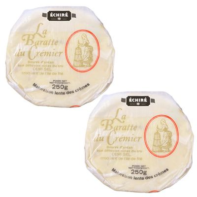 Echire Baratte Salted Butter with Sea Salt Crystal 250g x 2