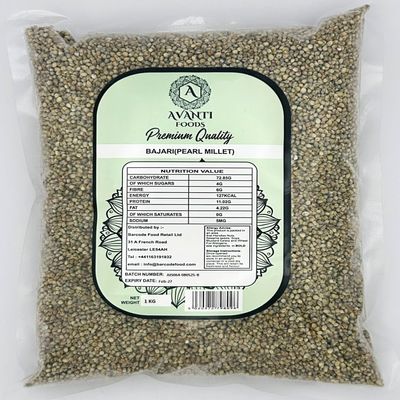 Green Millet (Bajri) 1kg | Premium Quality | High in Protein, Fiber & Minerals | Cleaned & Hygienically Packed | Ideal for Rotis, Khichdi & Healthy Recipes