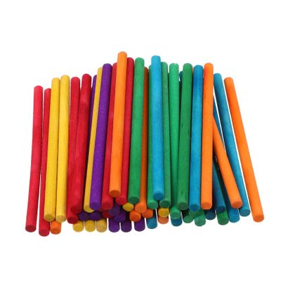 SAFIGLE Wooden Ice Cream Sticks with Comfortable Handle Feel 500 Pcs and Easy to Hold Design, for Ice Cream Making and DIY Crafts, for Model Building and Woodworking Projects
