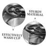 Kisangel Automatic Cup Washer and Faucet Glass Cup Rinser Stainless Steel Sink Bottle Washer High Pressure Water Rinse Tool for Home Bar Coffee and Tea Shop view 3