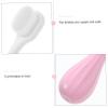 INOOMP Extra Soft Manual Toothbrush for Kids and Toddlers with Gentle Pbt Bristles and Cute Pink Design, for Effective Cleaning and Protecting Teeth and Gums in Children view 2