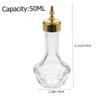 50ml Glass Bitters Bottle with Stopper, Golden Cocktail Bar Pourer view 2