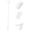 TOPPERFUN Long Handled Detachable Dressing Stick and Shoe Horn Aid for Elderly and Pregnant Women Adjustable Multi-use Shoe Lifter for Socks and Portable Dressing Aid Helper in White view 2