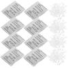 COLLBATH 100pcs Silica Gel Packets for Clothes and Food Storage, Reusable Moisture Absorbers Prolonged Moisture Absorption, White Silica Gel Sachets for Storage Boxes and Food Preservation view 1