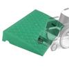 1pc Plastic Threshold Ramp 2.8-5in Height - Wheelchair Scooter Curb Ramp for Driveway and Garage Access(Green,4.7in) view 1