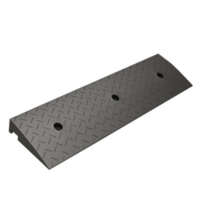1pc Heavy Duty Portable Anti-Slip Rubber Ramp for Wheelchairs and Equipment - for Steps, Curbs/Loading Docks(H 5.1in)