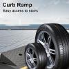 1pc Heavy Duty Portable Anti-Slip Rubber Ramp for Wheelchairs and Equipment - for Steps, Curbs/Loading Docks(H 5.1in) view 3
