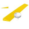 1pc Non-Slip Rubber Wheelchair Ramp - 1-4 Inch Rise Threshold Mat for Home & Outdoor Use(Yellow,H 1.18IN) view 1