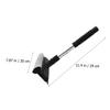 FONDOTIN 2pcs Window Cleaning Tool Glass Squeegee with Ergonomic Handle for Deep Cleaning Windows and Mirrors Black Synthetic Material Double-sided Design for Efficient Home Use view 2