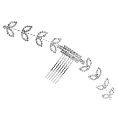 BCOATH Adjustable Rhinestone Mask Extender Buckle Hook for Ear Relief Mask Band Buckle and Ear Rope Accessory Stylish White Hair Comb Headwear for Shopping and Dates