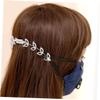 BCOATH Adjustable Rhinestone Mask Extender Buckle Hook for Ear Relief Mask Band Buckle and Ear Rope Accessory Stylish White Hair Comb Headwear for Shopping and Dates view 3
