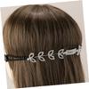 BCOATH Adjustable Rhinestone Mask Extender Buckle Hook for Ear Relief Mask Band Buckle and Ear Rope Accessory Stylish White Hair Comb Headwear for Shopping and Dates view 4