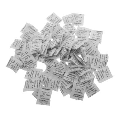 UTHCLO Silica Gel Packets 100pcs 2 Gram Moisture Absorbers Desiccant Sachets for Food Electronics Shoes Jewelry Storage Moisture Absorbing Bags for Home and Closet