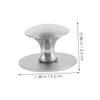Toddmomy 2pcs Stainless Steel Suction Cup Door Handles for Glass Shower Sliding Doors and Cabinets, Adhesive Mini Pulls with No Drilling, Silver Finish for Bathroom and Wardrobe Use view 2