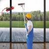 11m Telescopic Window Cleaning Pole with Water Fed Brush Extendable Cleaner Kit for Conservatory Roofs Photovoltaic Panel & Truck Cleaning view 2