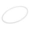 BAZEITFLOW Silicone Bento Gasket Silicone Jar Gasket Insulation Food Bento Lid Seal Ring Lunch Container Seal Replacement for Jars Rings Lid White view 1