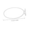 BAZEITFLOW Silicone Bento Gasket Silicone Jar Gasket Insulation Food Bento Lid Seal Ring Lunch Container Seal Replacement for Jars Rings Lid White view 2