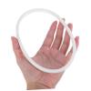 BAZEITFLOW Silicone Bento Gasket Silicone Jar Gasket Insulation Food Bento Lid Seal Ring Lunch Container Seal Replacement for Jars Rings Lid White view 4