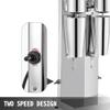 Commercial Stainless Steel Milk Shake Machine - Electric Double Heads Silent Shaker for Smoothies, Protein Shakes and More, 800ml Capacity view 2