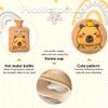 Hot Water Bottle with Plush Cover & Keychain - Capybara Gift Set 2L Hot Water Bag Safe & Leak-Proof, Complete Cozy Present for Women, Kids, Teens |Ideal Christmas Birthday Gift (C3) view 3