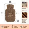 iN Mini Hot Water Bottle with Cover Portable & Compact Heat Therapy for Hands, Neck & Cramps Ideal for Travel, Period Pain Relief & Winter Comfort - Gifts for Women, Men (Grey) view 3