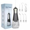 Luxecare Luxe Water Flosser for Teeth Cordless, 300ml Tank Rechargeable Water Dental Flosser Remover with 5 Jet Tip and 3 Modes, Electric Tooth Flosser Ideal for Braces, Implants & Gum Care (Black) view 1
