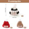 Taasmoog Set of 6 Egg Cosy, Knitted Hat, Funny Heat Protection Caps for Breakfast Egg, Perfect Kitchen Accessory Gift (Green) view 2