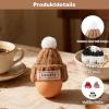Taasmoog Set of 6 Egg Cosy, Knitted Hat, Funny Heat Protection Caps for Breakfast Egg, Perfect Kitchen Accessory Gift (Green) view 3